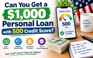personal loan with 500 credit score